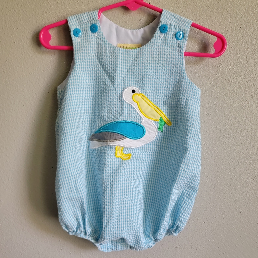 Le' Za Me Seersucker Romper